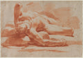 Reclining Male Nude by Gaetano Gandolfi (Italian, 1734–1802) - Classic Painting canvas print