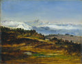 The Pyrenees, the Peak of the Midi de Bigorre by Narcisse Diaz de la Peña (French, 1807–1876) - Classic Art canvas print
