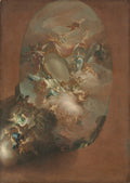 Study for The Apotheosis of Ferdinand IV and Maria Carolina, King and Queen of Naples for the Palazzo dei Regi Studi, Naples by Pietro Bardellino (Italian, 1728–1810) - Classic Art canvas print