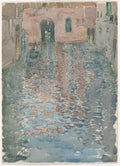 Venetian Canals by Maurice Prendergast (American, born Newfoundland [now Canada], 1858–1924) - Classic Painting canvas print