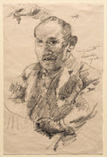 Self-Portrait by Lovis Corinth (German, 1858–1925) - Classic Painting canvas print
