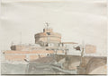Castel Sant' Angelo by Thomas Ender (Austrian, 1793–1875) - Classic Painting canvas print