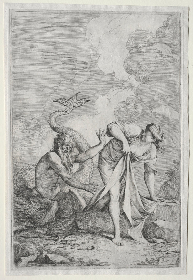 Glaucus and Scylla by Salvator Rosa (Italian, 1615–1673) - Classic Painting canvas print