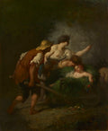 Return from the Fields by Jean-François Millet (French, 1814–1875) - Classic Art canvas print