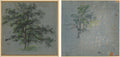 Two Trees recto Tree Studies verso by Johann Jacob Dorner (German, 1775–1852) - Classic Painting canvas print