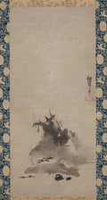 Haboku Flung-ink Landscape by Shūgetsu Tōkan (Japanese, 1440?–1529) - Classic Art canvas print