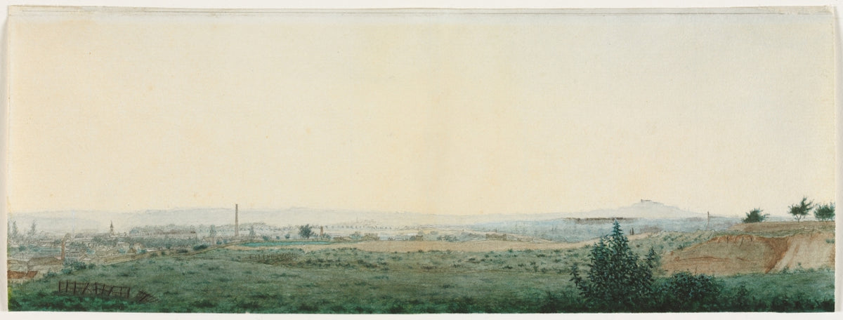 Landscape Near Paris by Léon Bonvin (French, 1834–1866) - Classic Art canvas print