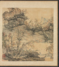 Paintings after Ancient Masters Autumn Landscape by Chen Hongshou (Chinese, 1598/99–1652) - Classic Art canvas print