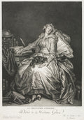 Madame Greuze Asleep by Jean-Michel the Younger Moreau (French, 1741–1814) - Classic Painting canvas print