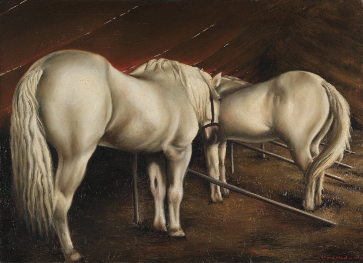 Circus Horses by Clarence Holbrook Carter (American, 1904–2000) - Classic Art canvas print