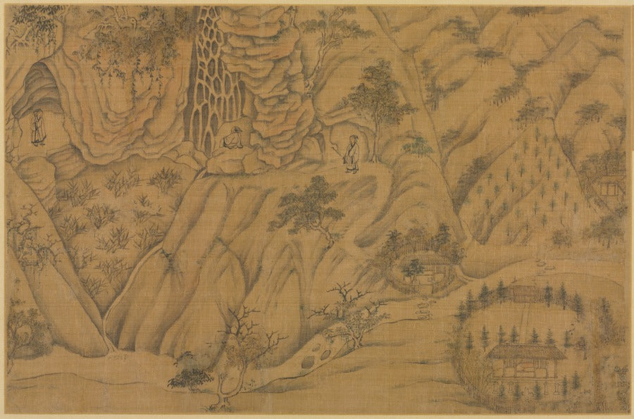 Dwelling in the Longmian Sleeping Dragon Mountains by Li Gonglin (Chinese, c. 1049–1106) - Classic Art canvas print