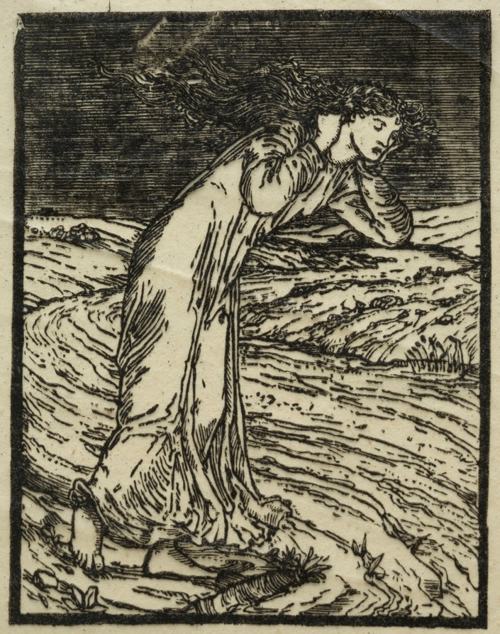 Psyche Throwing Herself into the River by William Morris (British, 1834–1896) - Classic Painting canvas print