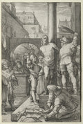 The Passion The Flagellation by Hendrick Goltzius (Dutch, 1558–1617) - Classic Painting canvas print