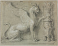 A Griffin Relief by Anonymous - Classic Painting canvas print