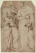 Two Standing Saints by Giovanni Bandini (Italian, c. 1540–1599) - Classic Painting canvas print