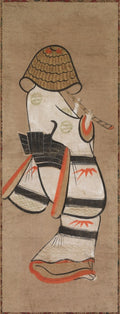 Woman as an Itinerant Monk Onna Komuso Otsu-e by  - Classic Art canvas print