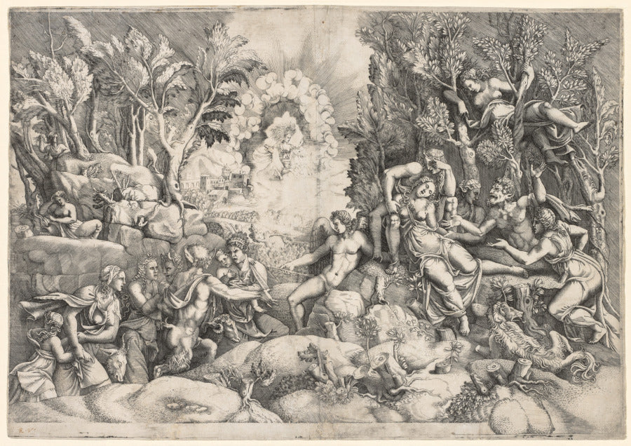 The Death of Procris by Giorgio Ghisi (Italian, 1520–1582) - Classic Painting canvas print