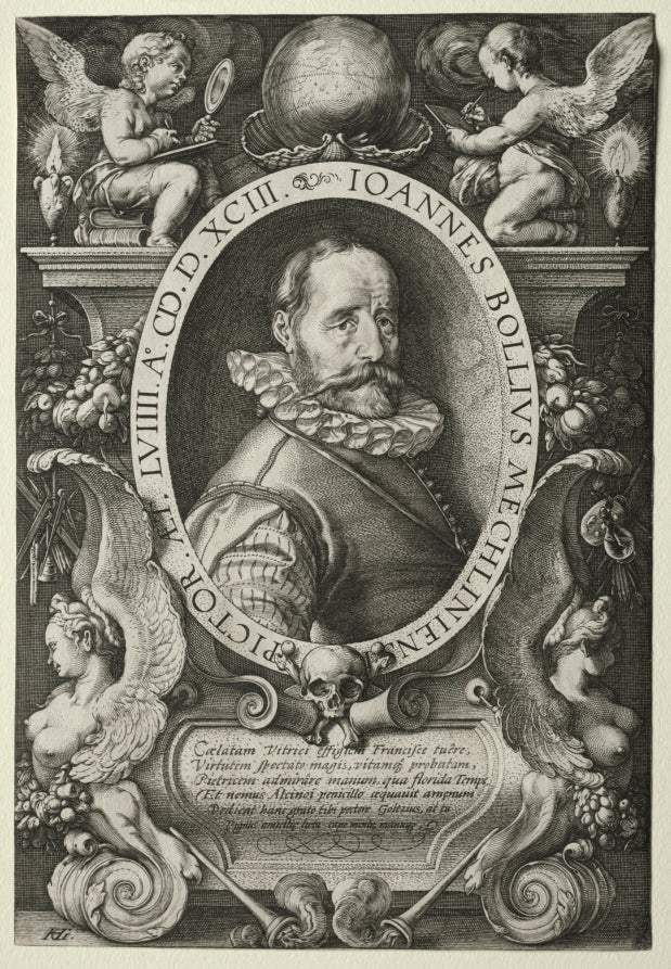 Hans Bol by Hendrick Goltzius (Dutch, 1558–1617) - Classic Painting canvas print