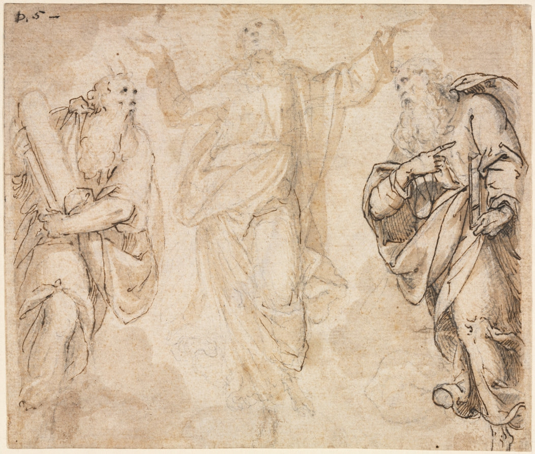 The Transfiguration recto by Camillo Procaccini (Italian, 1546–1629) - Classic Painting canvas print
