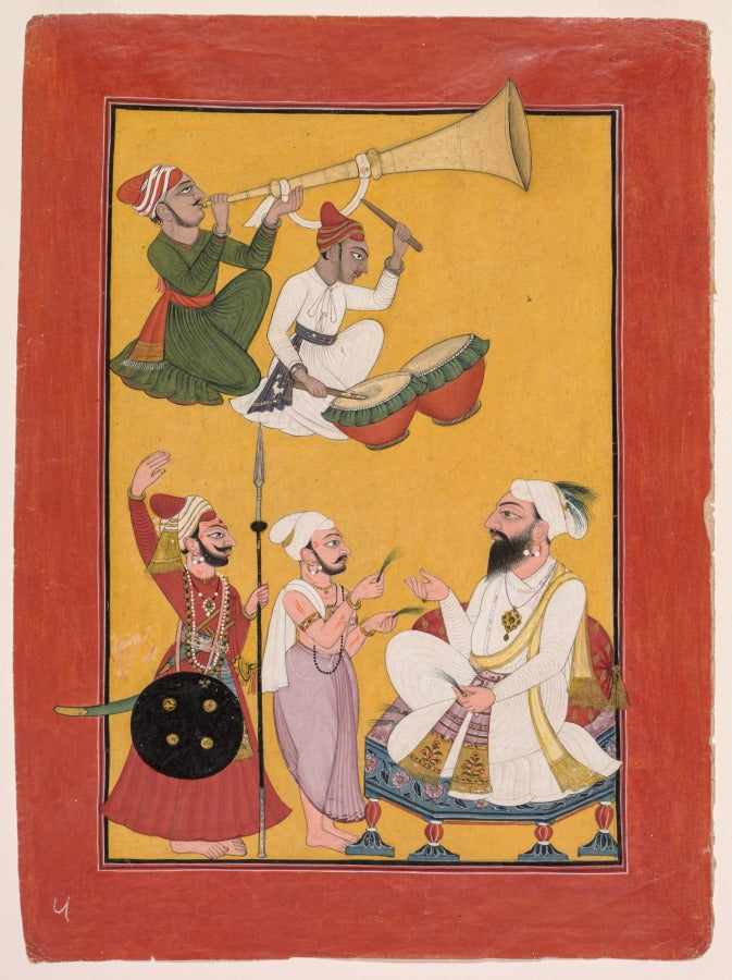 Celebrations of Krishna's Birth, from a Bhagavata Purana by  - Classic Art canvas print