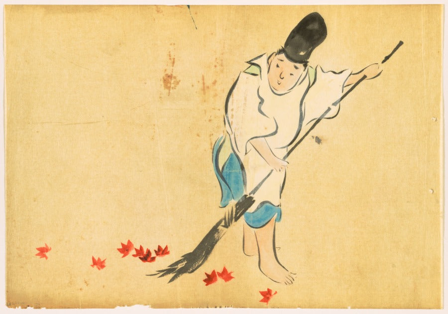 Flowers of a Hundred Worlds Momoyogusa Court Guard Eishi by Kamisaka Sekka (Japanese, 1866–1942) - Classic Painting canvas print