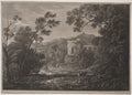 An Italian View by Joseph Rebell (Austrian, 1787–1828) - Classic Painting canvas print