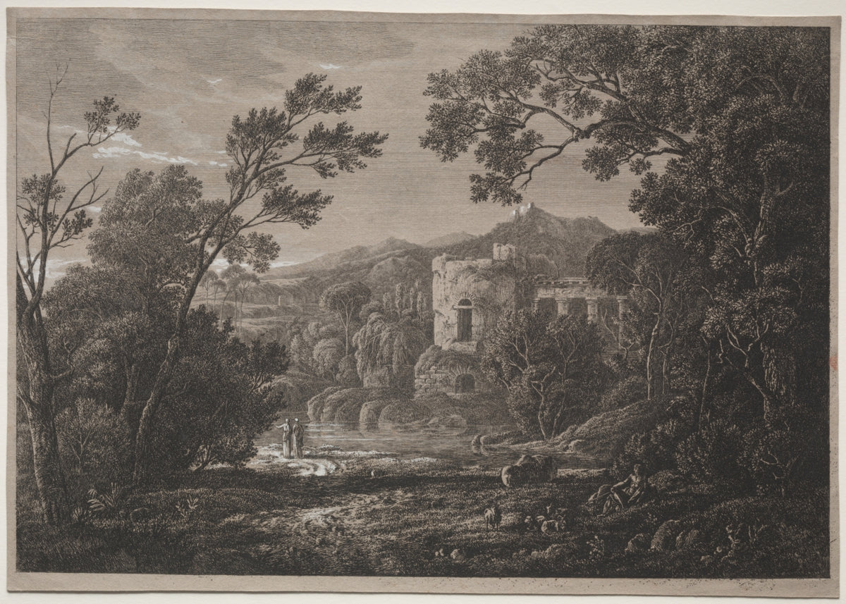 An Italian View by Joseph Rebell (Austrian, 1787–1828) - Classic Painting canvas print