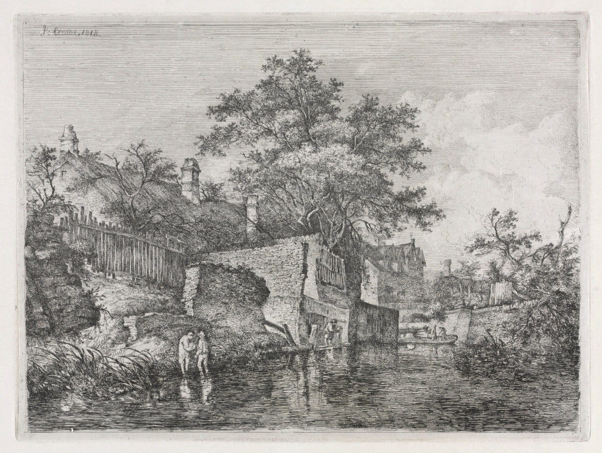 Front of the New Mills by John Crome (British, 1768–1821) - Classic Painting canvas print