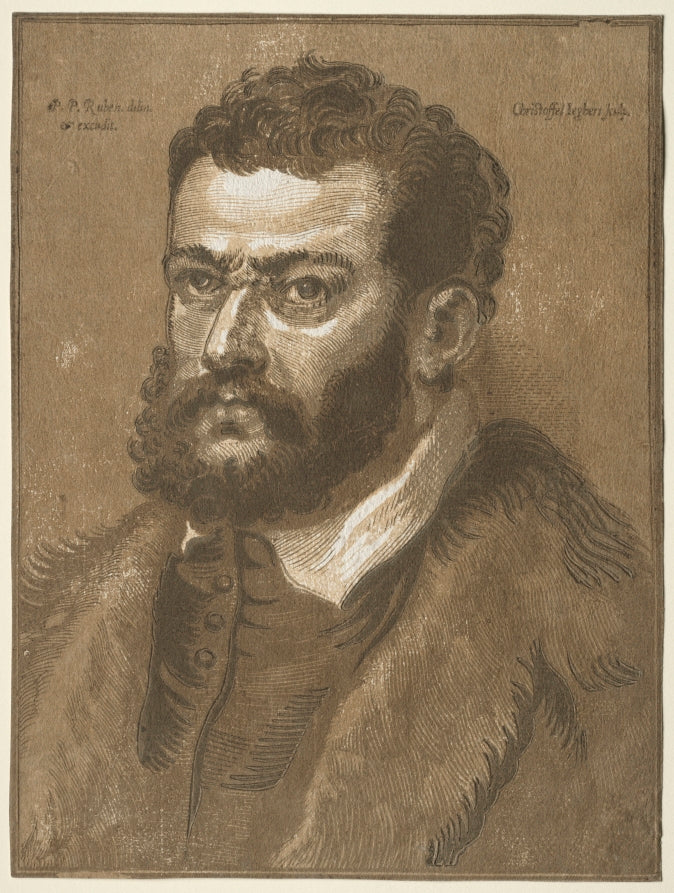 Bust of a Bearded Man Doge Giovanni Cornaro by Christoffel Jegher (Flemish, 1596–1652/53) - Classic Painting canvas print