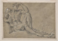 Hercules Resting recto by Annibale Carracci (Italian, c. 1560–1609) - Classic Art canvas print