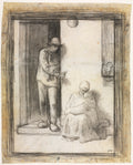 The Sick Child by Jean-François Millet (French, 1814–1875) - Classic Painting canvas print