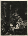 The Presentation in the Temple by Rembrandt van Rijn (Dutch, 1606–1669) - Classic Painting canvas print