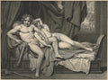 Cupid and Psyche by Jacques-Louis David (French, 1748–1825) - Classic Painting canvas print