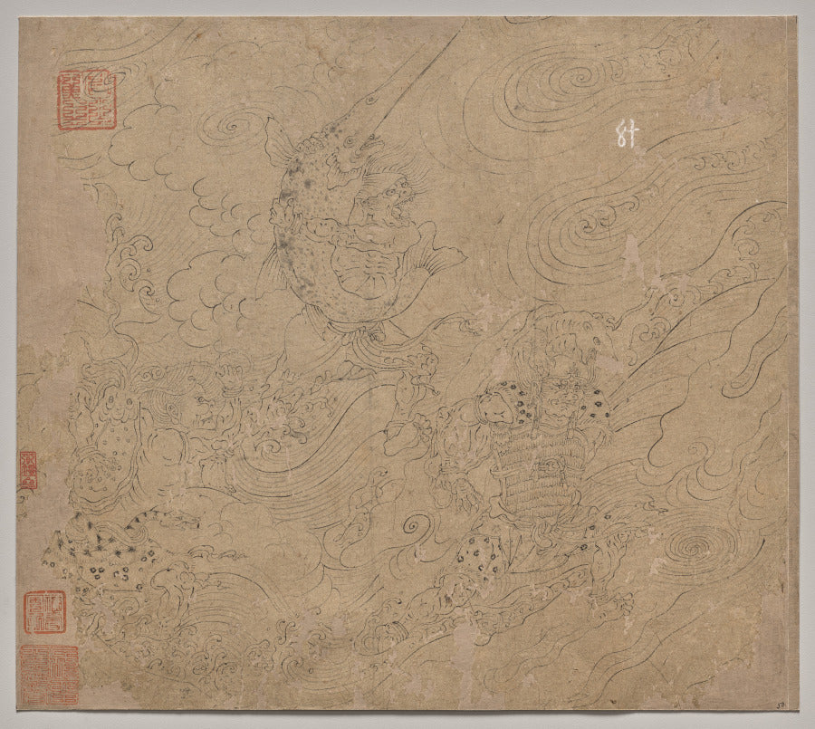Album of Daoist and Buddhist Themes Search the Mountain Leaf 50 by  - Classic Art canvas print
