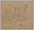 Album of Daoist and Buddhist Themes Procession of Daoist Deities Leaf 5 by  - Classic Art canvas print