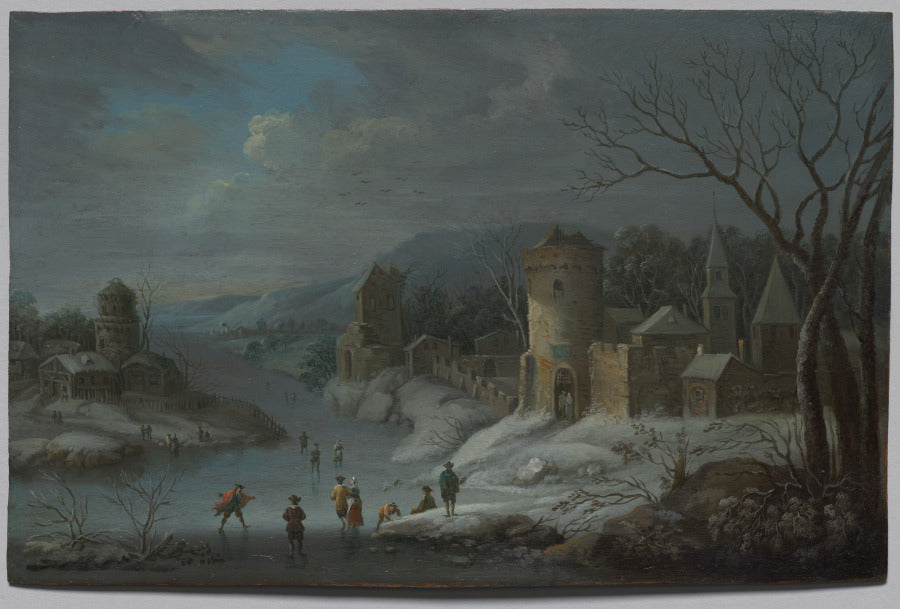 Winter Landscape by Jan Griffier (Dutch, 1648–1718) - Classic Art canvas print