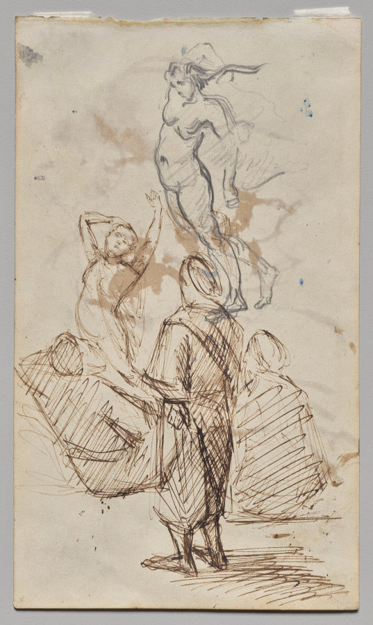 Sheet of Studies by Paul Cezanne (French, 1839–1906) - Classic Painting canvas print