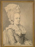 Half-length Portrait of a Seated Woman by Charles-Nicolas Cochin (French, 1715–1790) - Classic Painting canvas print