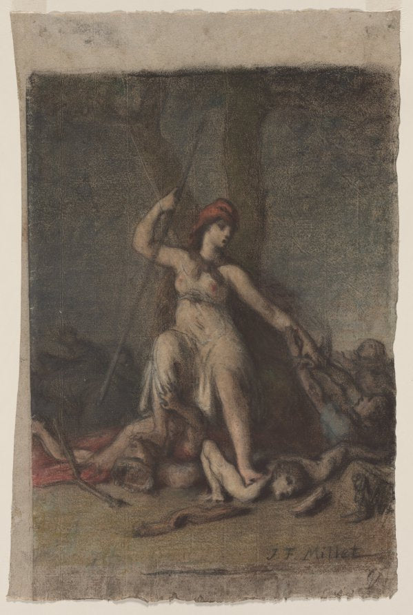 Liberty by Jean-François Millet (French, 1814–1875) - Classic Painting canvas print