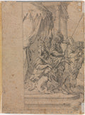 Panthea before Cyrus verso by Michel Dorigny (French, 1617–1665) - Classic Painting canvas print