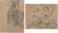 Studies of Angels recto Panthea before Cyrus verso by Michel Dorigny (French, 1617–1665) - Classic Painting canvas print