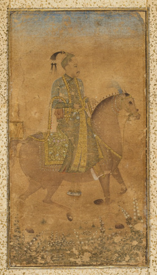 Sultan Abdullah Qutb Shah 1614-74 on Horseback by  - Classic Art canvas print