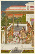 A princess with attendants on a terrace by  - Classic Art canvas print