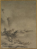 Chinese Servant Walking in the Rain by Gakuō Zōkyū (Japanese, active about 1482–1514) - Classic Art canvas print