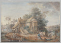 Le Petit Trianon, Versailles by Louis-Nicolas van Blarenberghe (French, 1716–1812) - Classic Painting canvas print