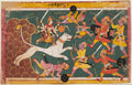 The Goddess Annihilates the Demon Raktabija, from a Devi-Mahatmya by  - Classic Art canvas print