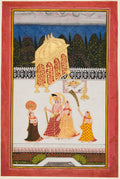 Maharana Ari Singh II of Mewar r. 176173 with His Consort on a Terrace by  - Classic Art canvas print