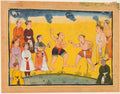 Draupadi Rescued from Abduction, from a Mahabharata by  - Classic Art canvas print