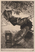 The Hammock by James Tissot (French, 1836–1902) - Classic Painting canvas print