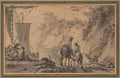 Figures in a Landscape by Jean-Pierre-Louis-Laurent Hoüel (French, 1735–1813) - Classic Painting canvas print